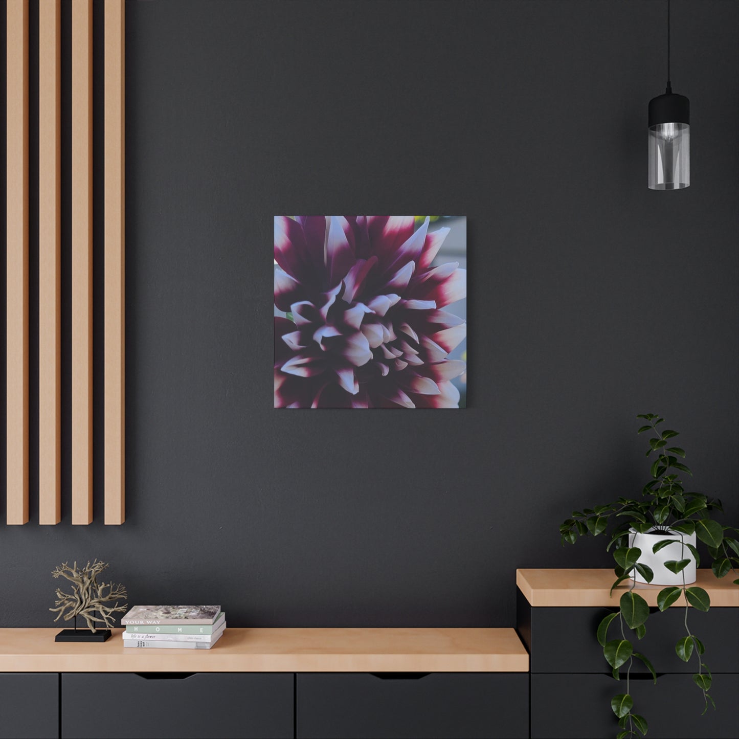 Hopelessly Devoted To Dahlias, Matte Canvas, Stretched, 1.25"