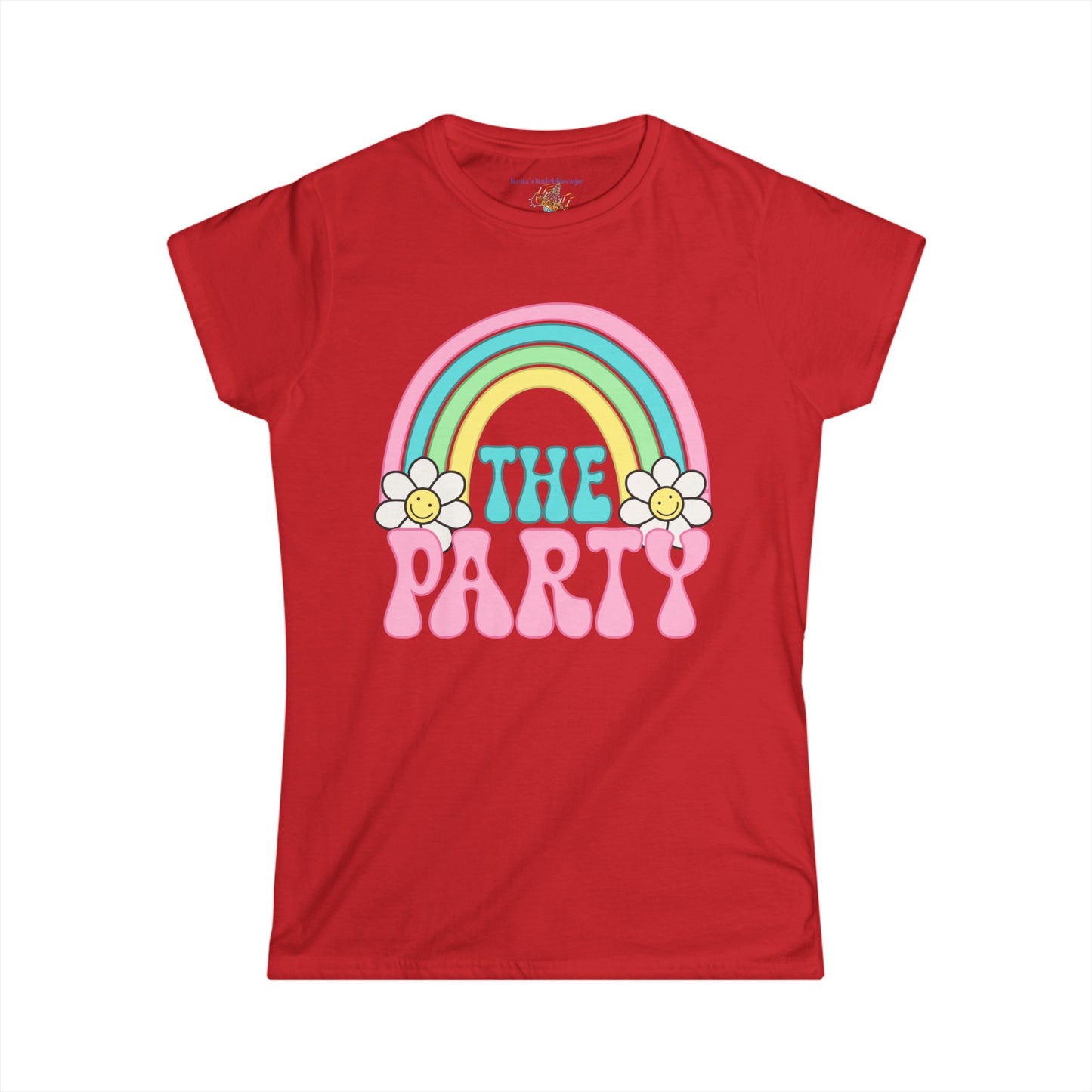 Bridal Party Retro Rainbow, S-2XL, Women's Softstyle Tee