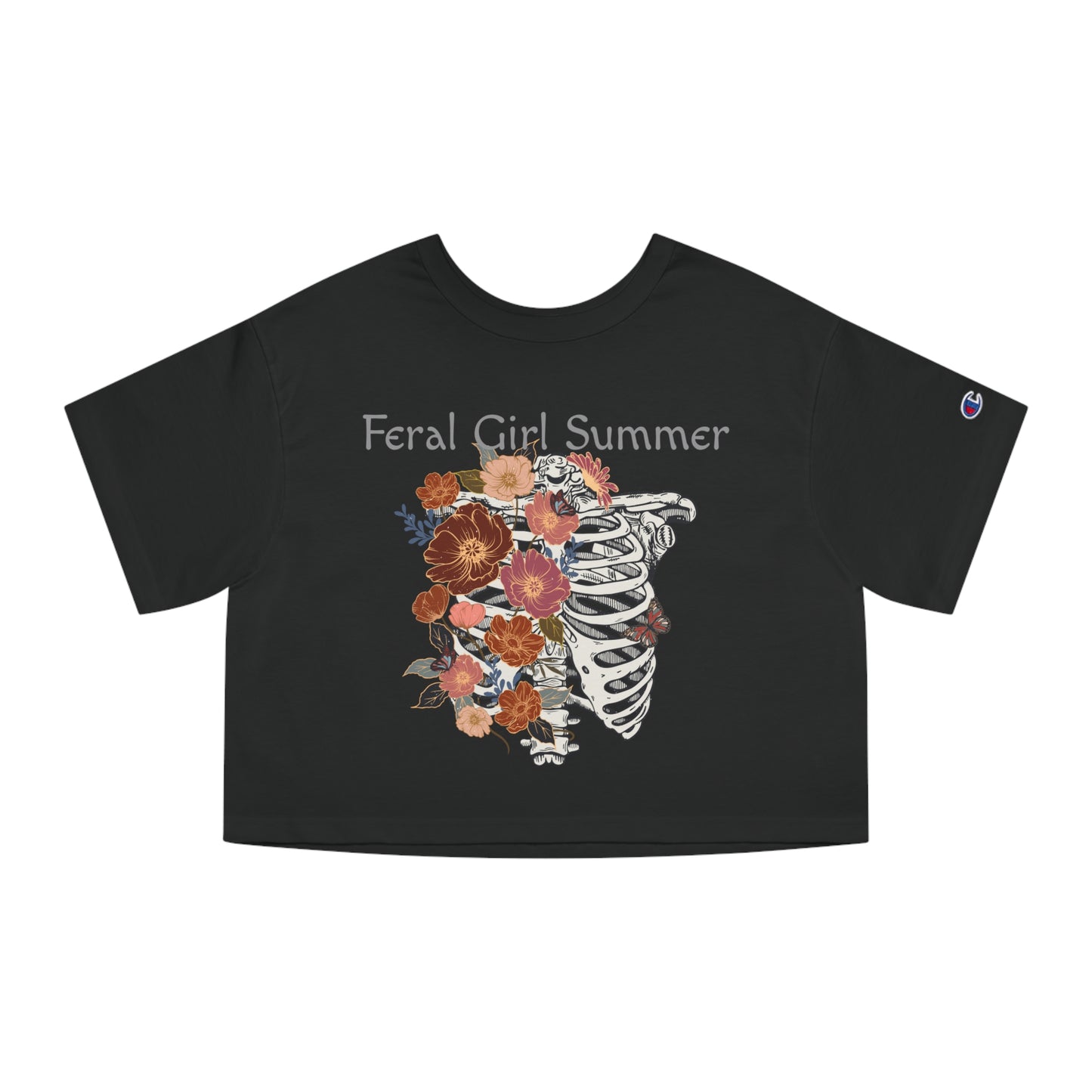Feral Girl Summer, XS-2XL, Crop Top, Champion Women's Heritage Cropped T-Shirt