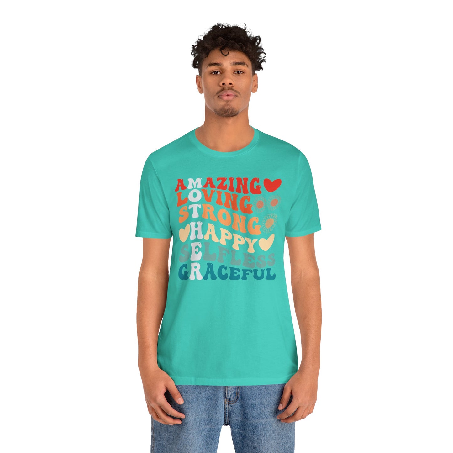 Mother's Day, Amazing Mother, XS-3XL, Unisex Jersey Short Sleeve Tee