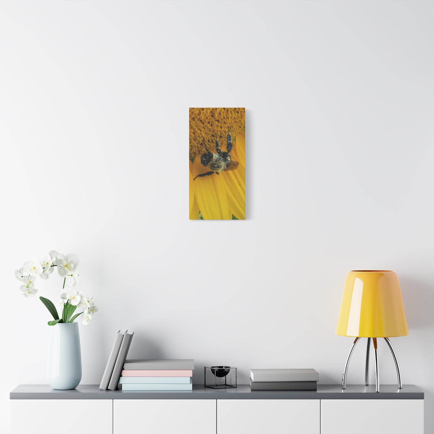 Happy Little Bee, Matte Canvas, Stretched, 1.25"