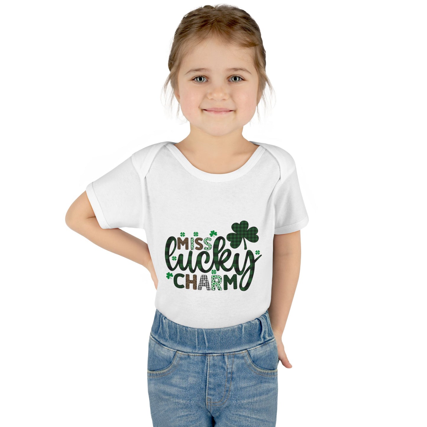 Miss Lucky Charm Infant Onesie Baby Rib Bodysuit