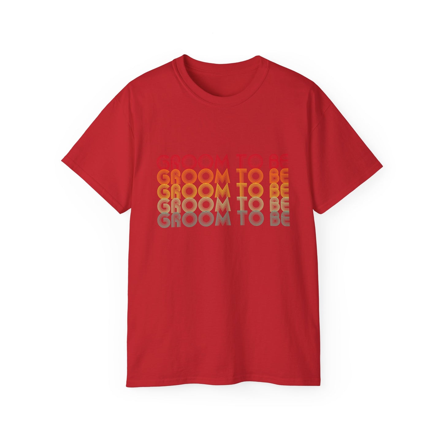 Groom To Be Engagement Party Retro Fade, S-5XL, Unisex Ultra Cotton Tee