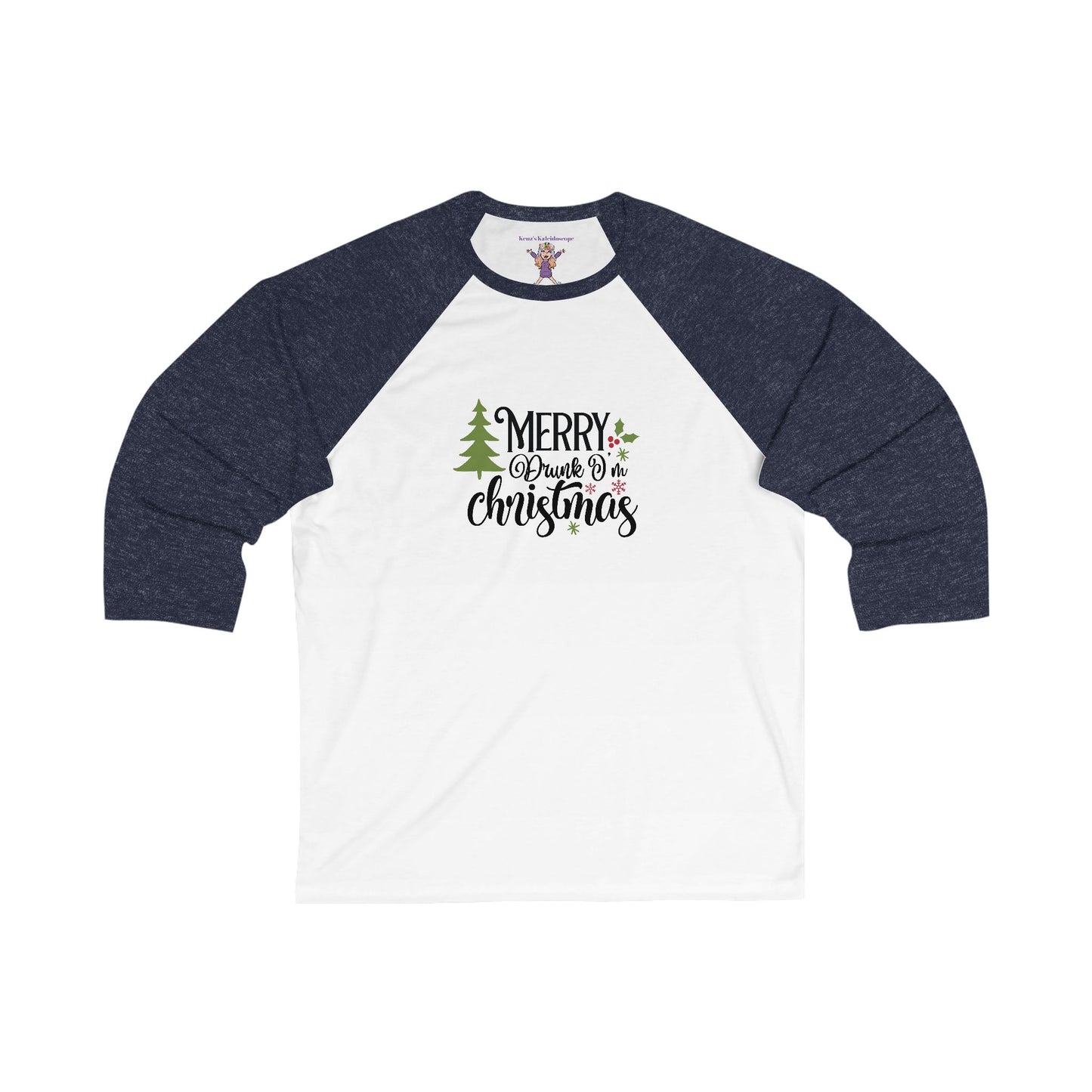 Merry Drunk I'm Christmas Holiday Unisex 3\4 Sleeve Baseball Tee
