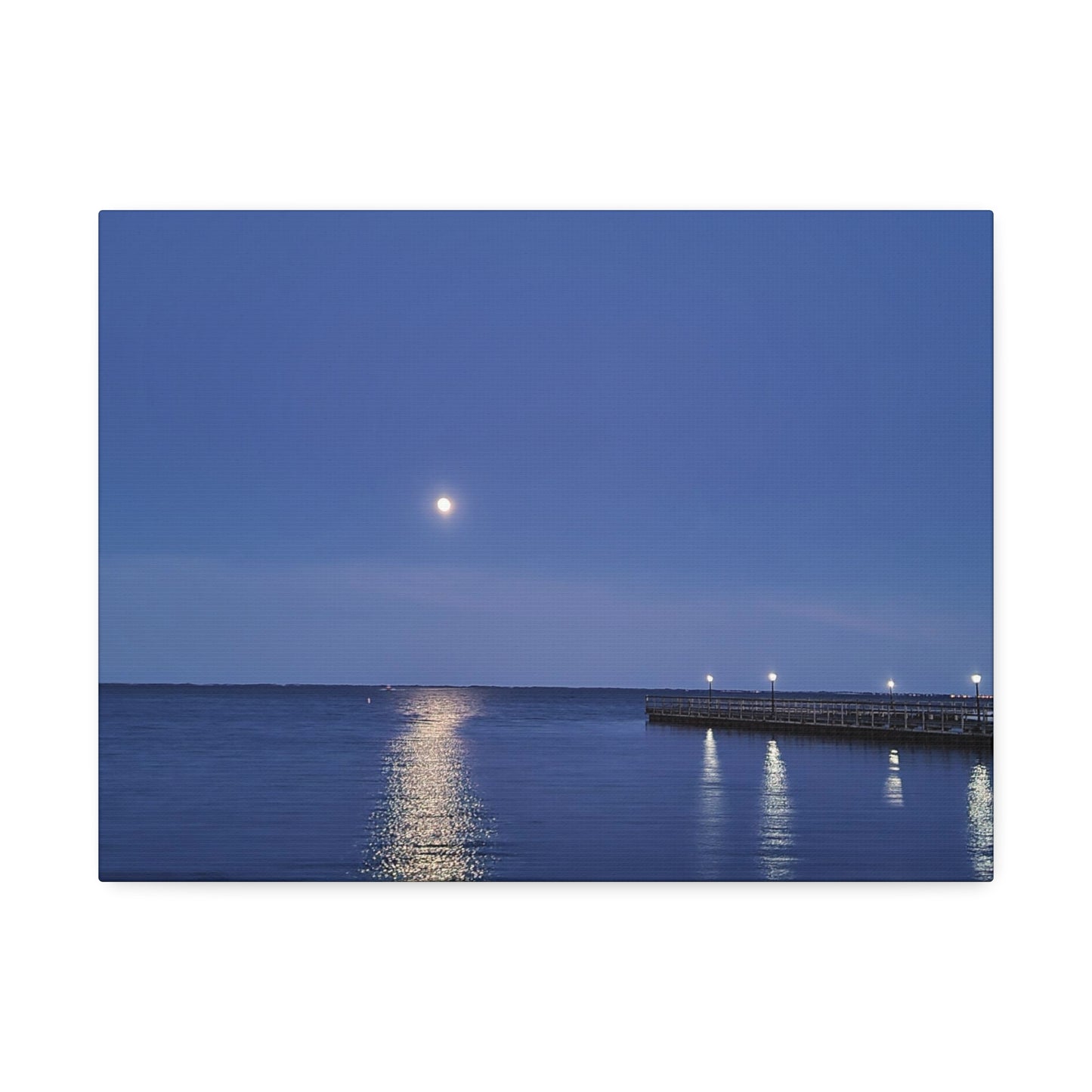 Moonlight Over The Bay, Canvas Stretched, 1.5''