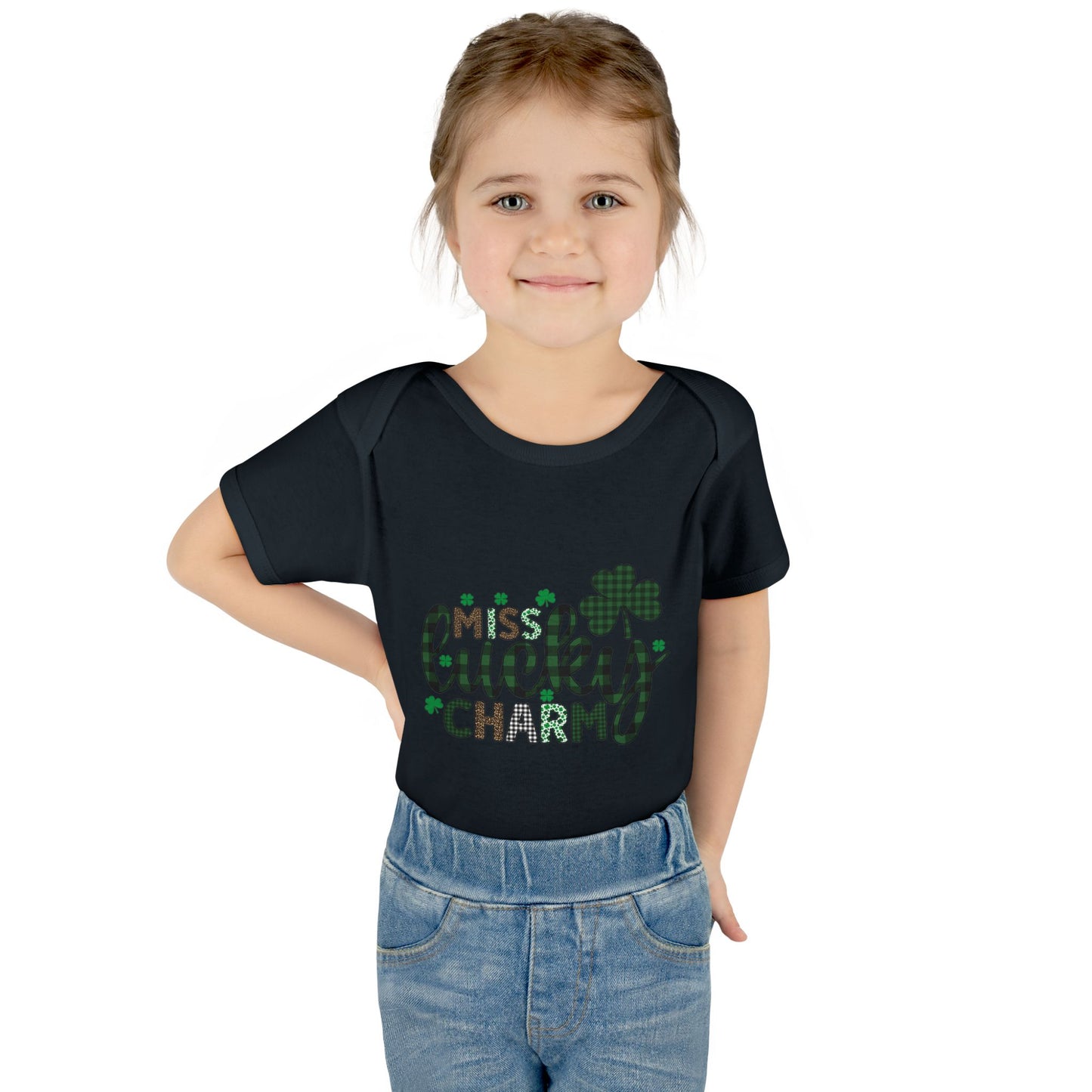 Miss Lucky Charm Infant Onesie Baby Rib Bodysuit