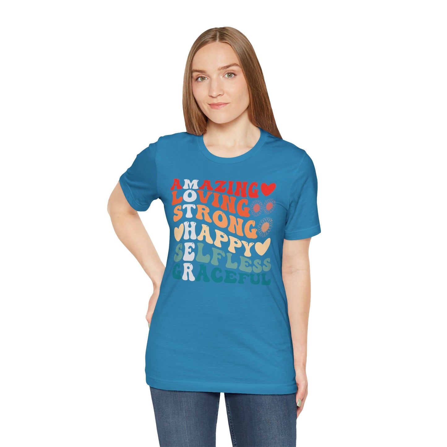 Mother's Day, Amazing Mother, XS-3XL, Unisex Jersey Short Sleeve Tee
