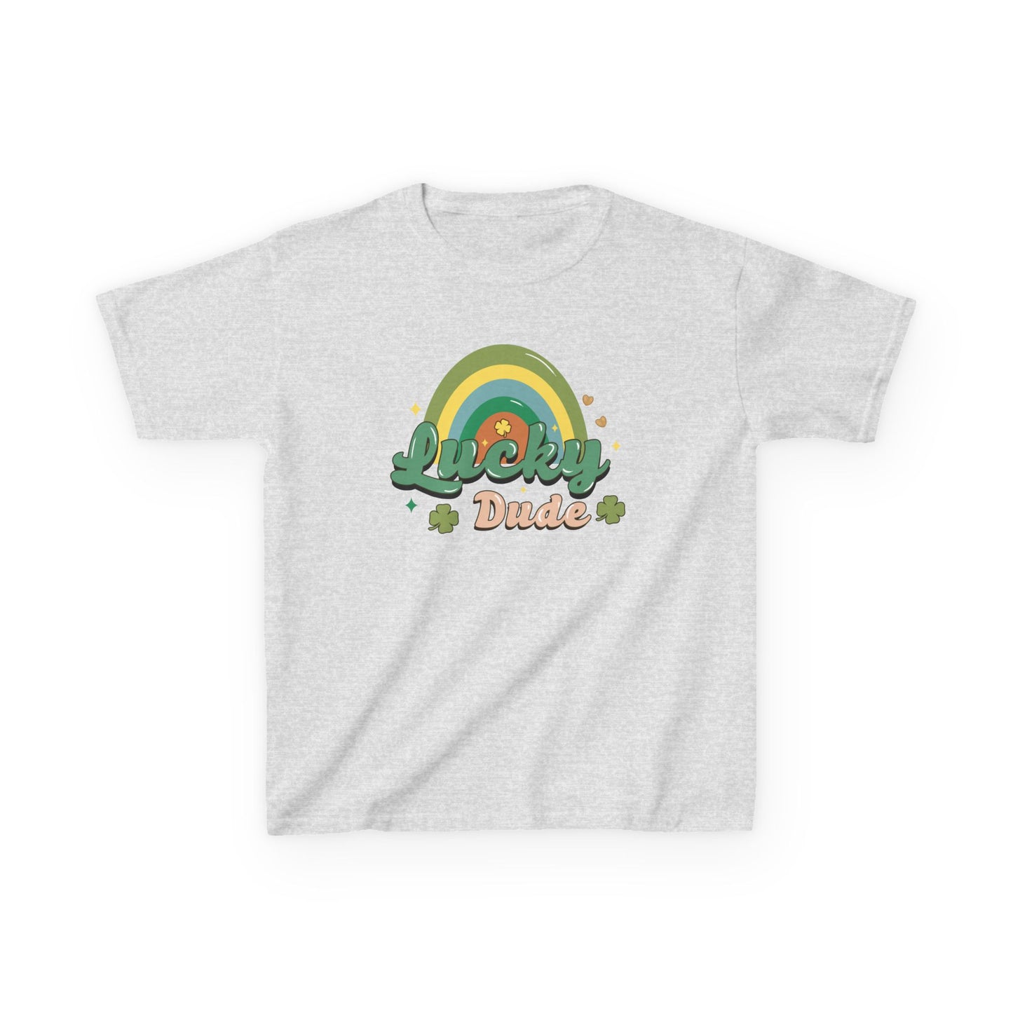 Lucky Dude St Patricks Day Kids Heavy Cotton Tee