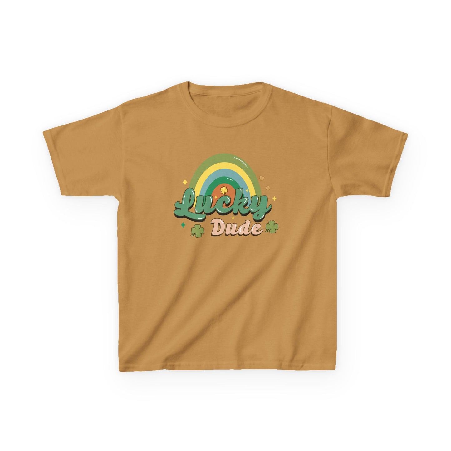 Lucky Dude St Patricks Day Kids Heavy Cotton Tee