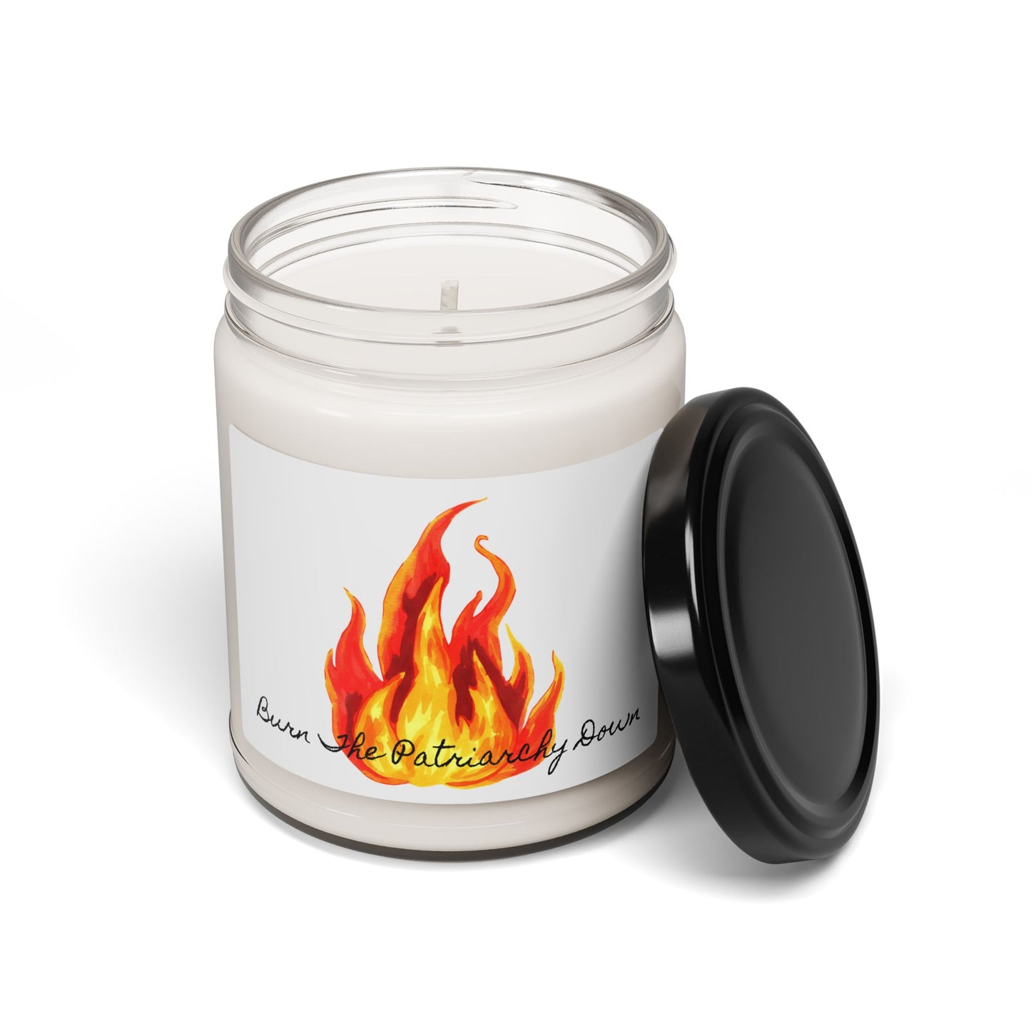 Feminist Candle, Burn Down The Patriarchy Home Decor, Activist Gift, Empowering Soy Candle, Feminist Statement Candle, 9oz Candle