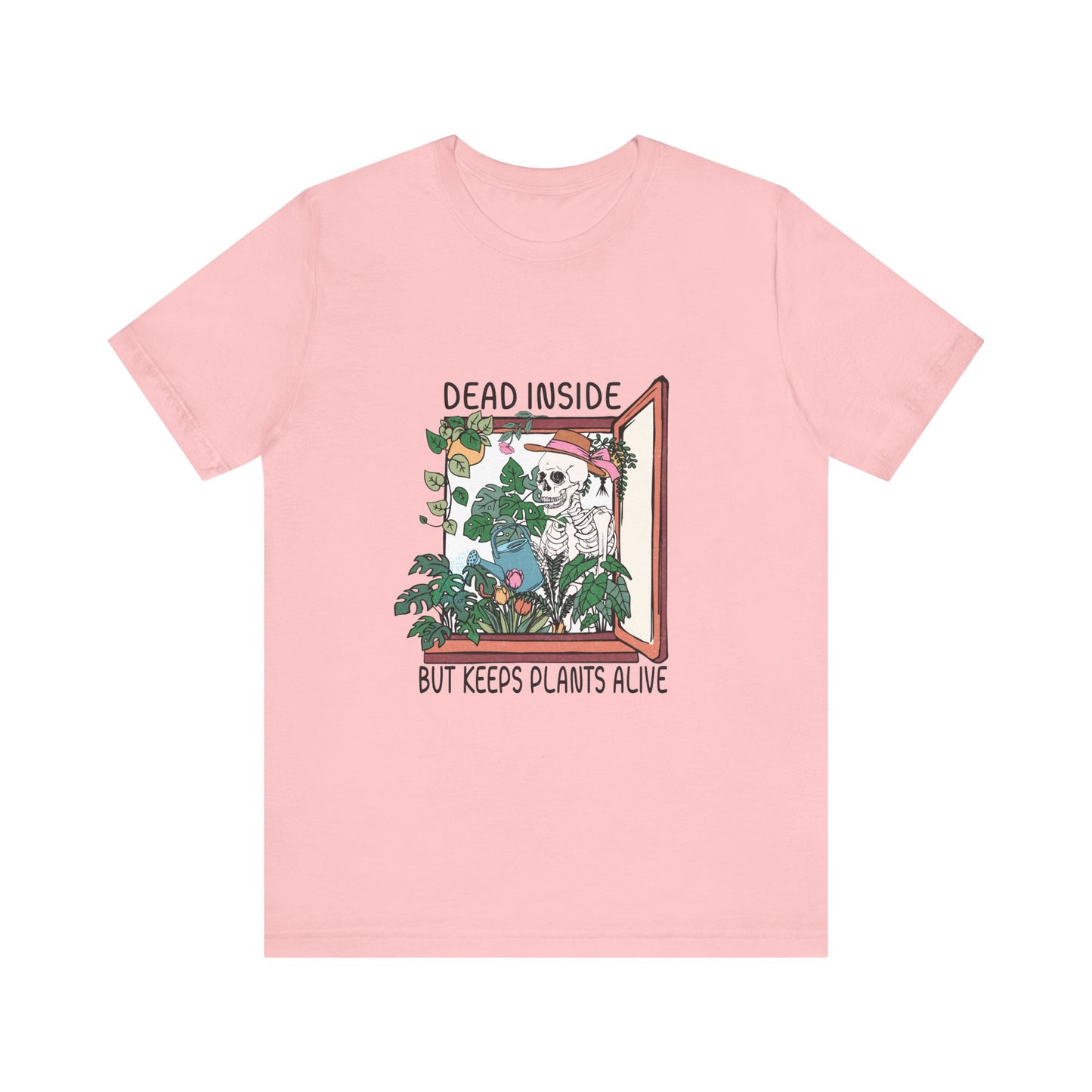 Dead inside, keeps plants alive, XS-3XL, Unisex Jersey Short Sleeve Tee