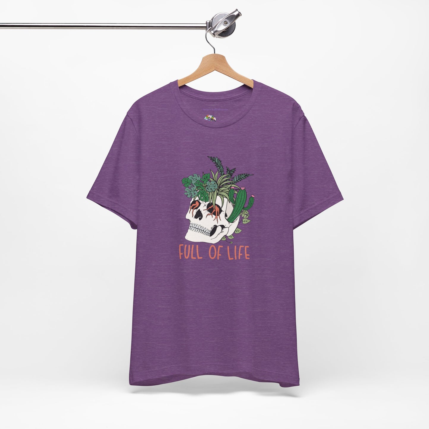 Plants, Full of Life, Skeleton, Springtime, Gardening, XS-3XL Unisex Jersey Short Sleeve Tee
