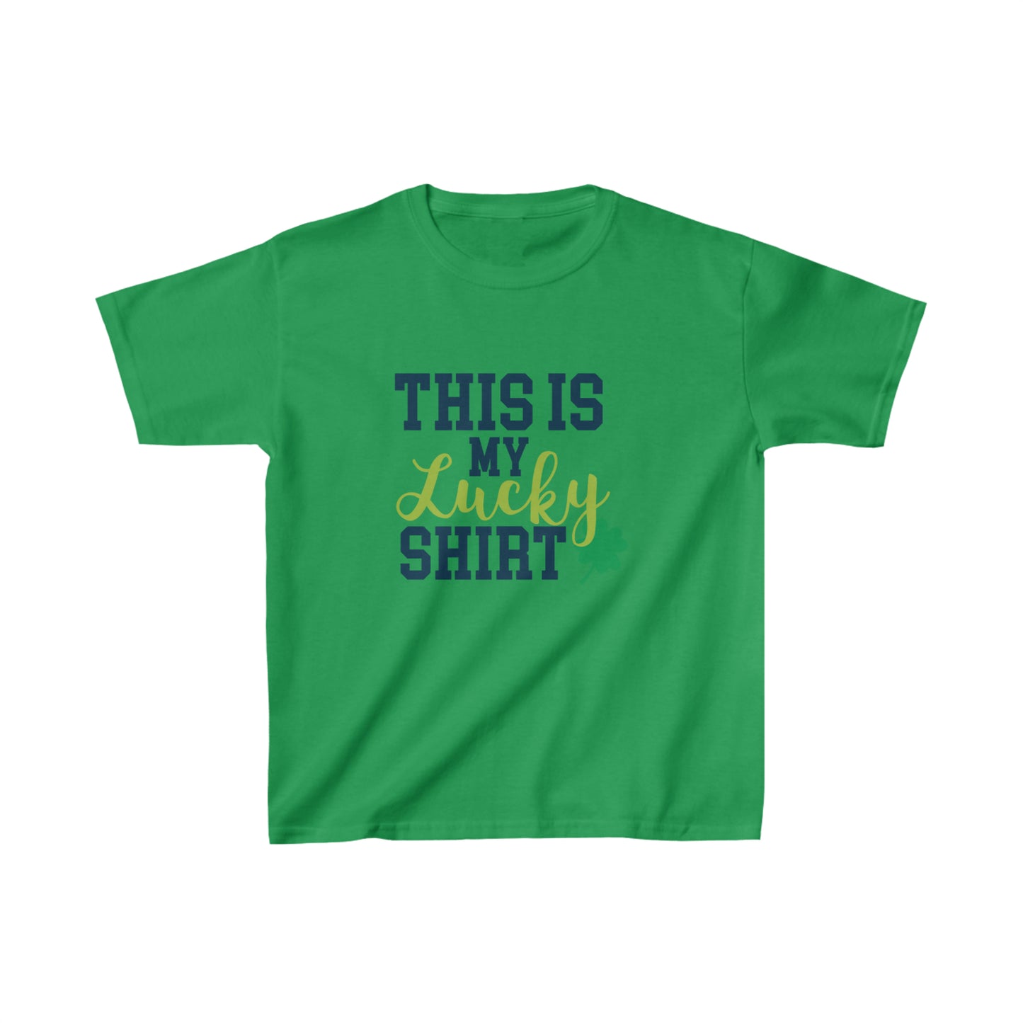 St Patricks Day Kids Lucky Shirt Heavy Cotton Tee