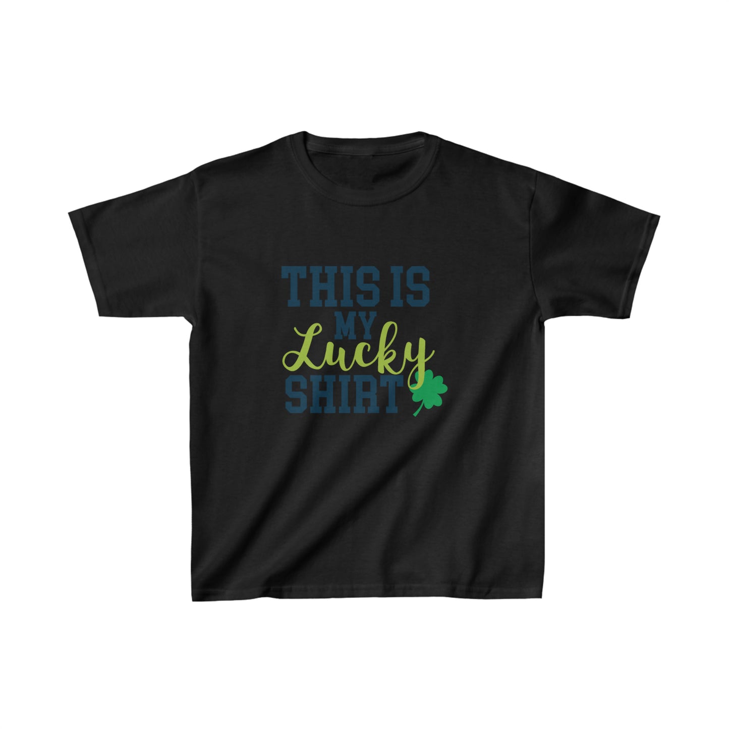 St Patricks Day Kids Lucky Shirt Heavy Cotton Tee