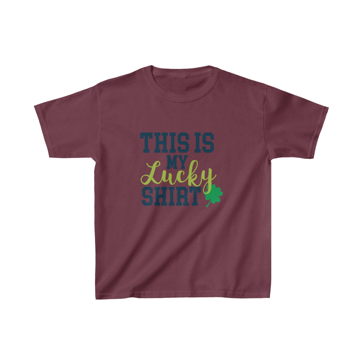 St Patricks Day Kids Lucky Shirt Heavy Cotton Tee