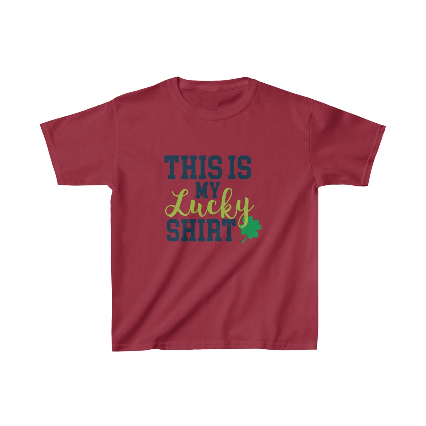 St Patricks Day Kids Lucky Shirt Heavy Cotton Tee