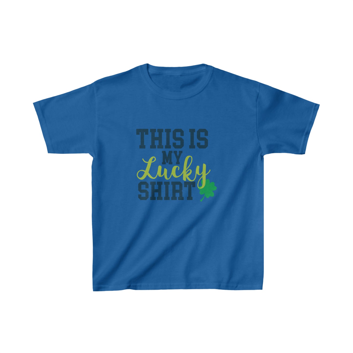 St Patricks Day Kids Lucky Shirt Heavy Cotton Tee