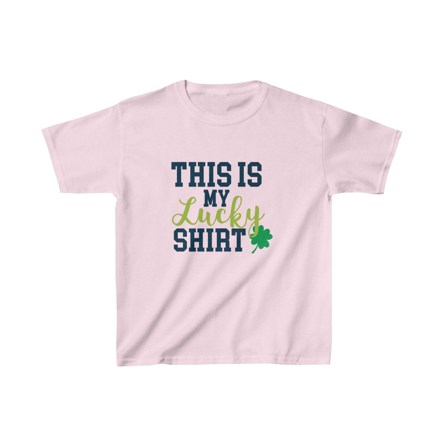 St Patricks Day Kids Lucky Shirt Heavy Cotton Tee