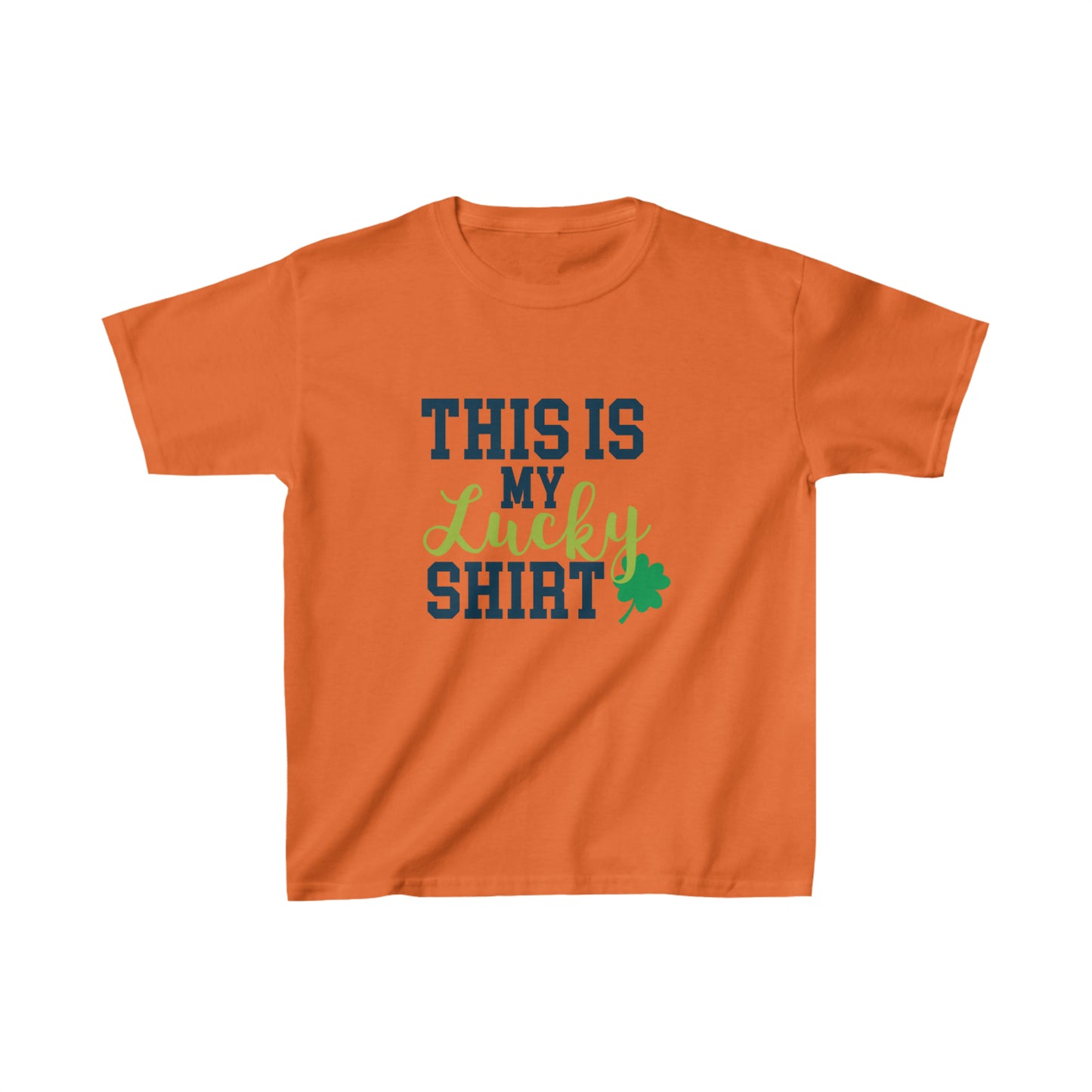 St Patricks Day Kids Lucky Shirt Heavy Cotton Tee