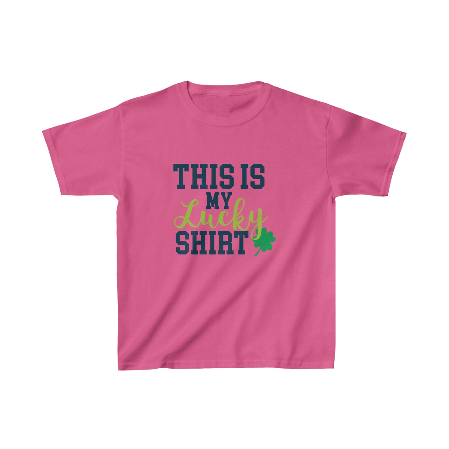 St Patricks Day Kids Lucky Shirt Heavy Cotton Tee