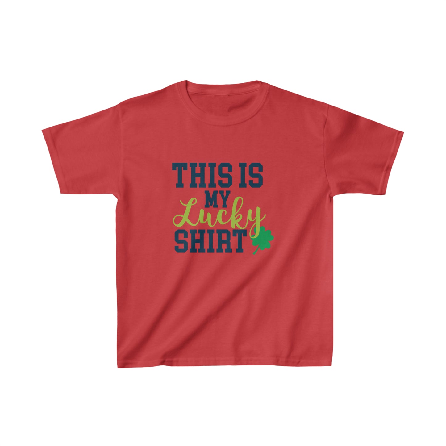 St Patricks Day Kids Lucky Shirt Heavy Cotton Tee