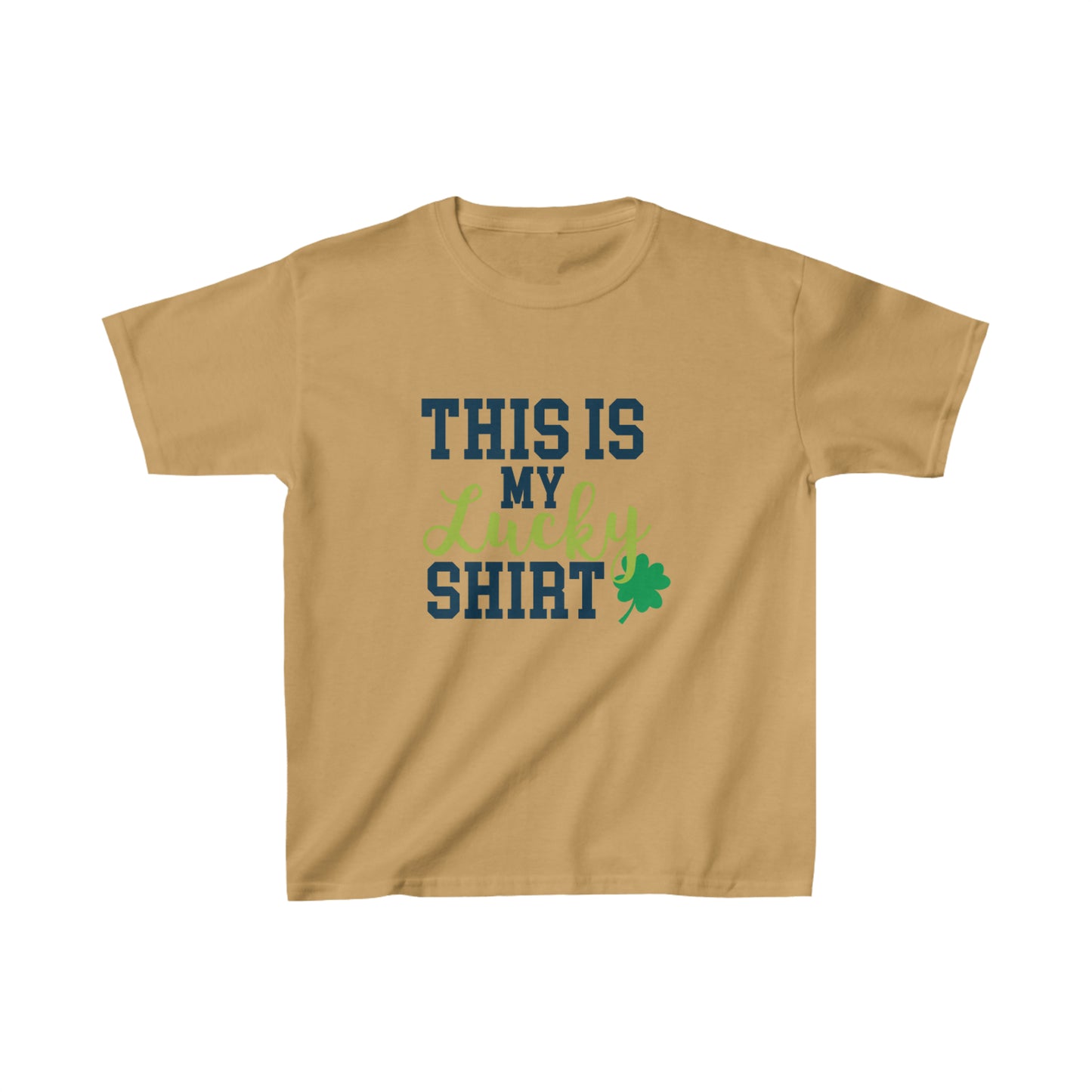 St Patricks Day Kids Lucky Shirt Heavy Cotton Tee