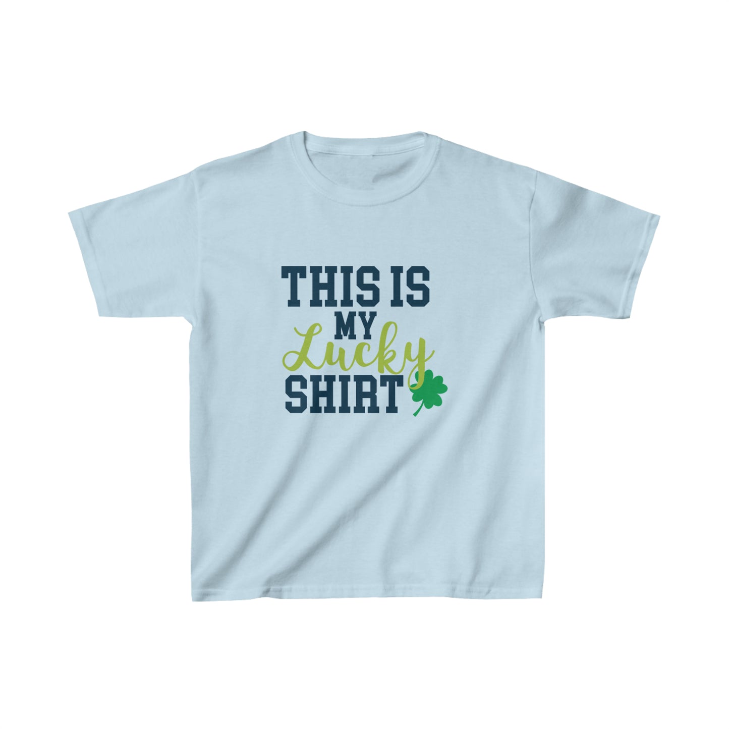 St Patricks Day Kids Lucky Shirt Heavy Cotton Tee