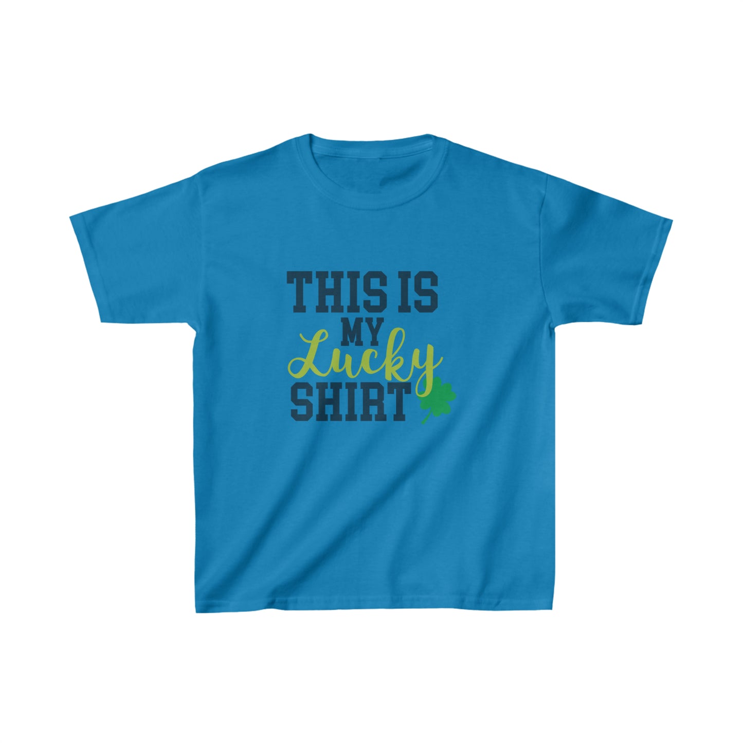 St Patricks Day Kids Lucky Shirt Heavy Cotton Tee