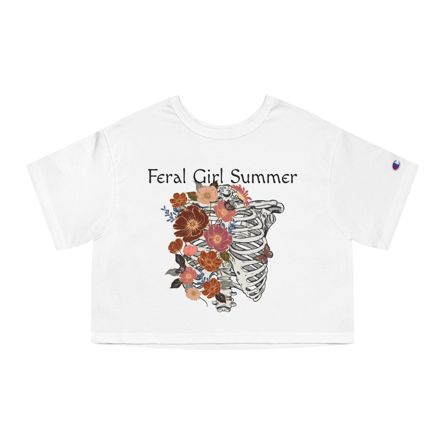 Feral Girl Summer, XS-2XL, Crop Top, Champion Women's Heritage Cropped T-Shirt