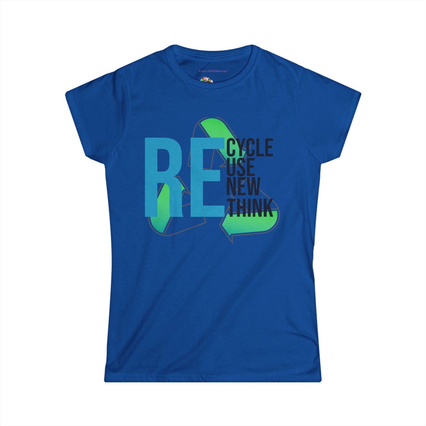 Recycle, Reuse, Renew, Rethink, XS-2XL, Women's Softstyle Tee