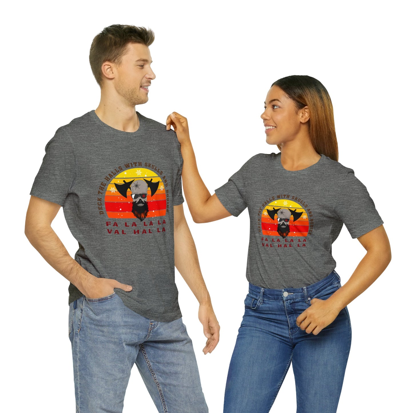 Viking Christmas Fa La La Valhalla Holiday Unisex Jersey Short Sleeve Tee