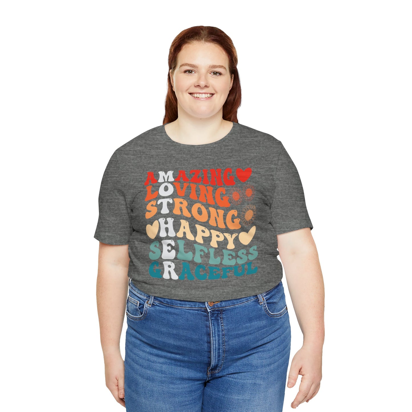 Mother's Day, Amazing Mother, XS-3XL, Unisex Jersey Short Sleeve Tee