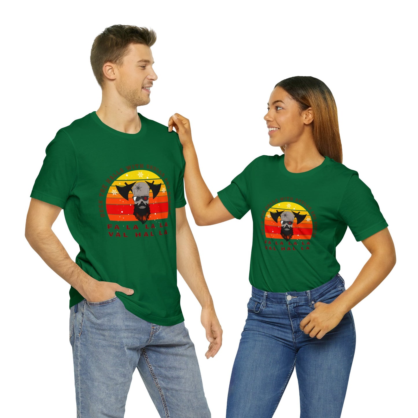 Viking Christmas Fa La La Valhalla Holiday Unisex Jersey Short Sleeve Tee