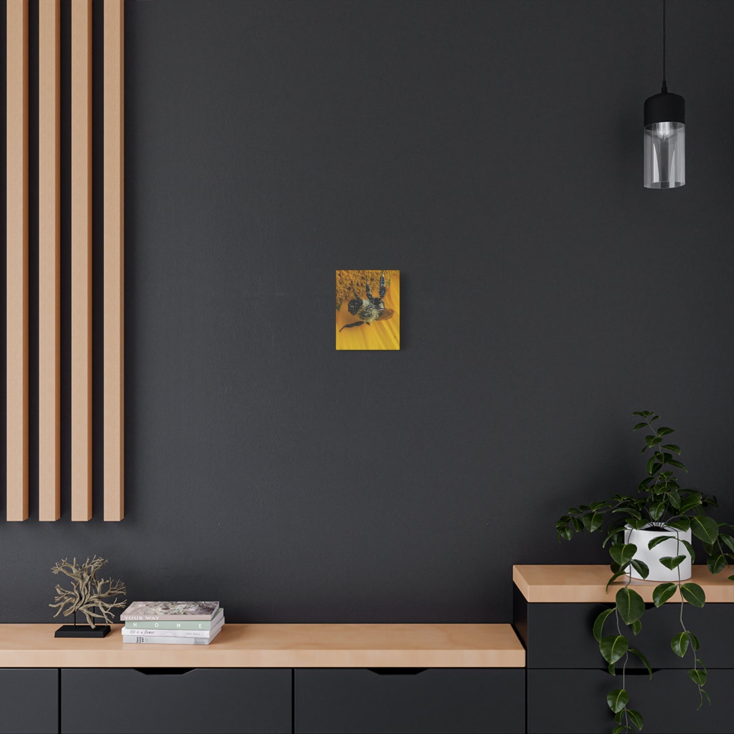 Happy Little Bee, Matte Canvas, Stretched, 1.25"