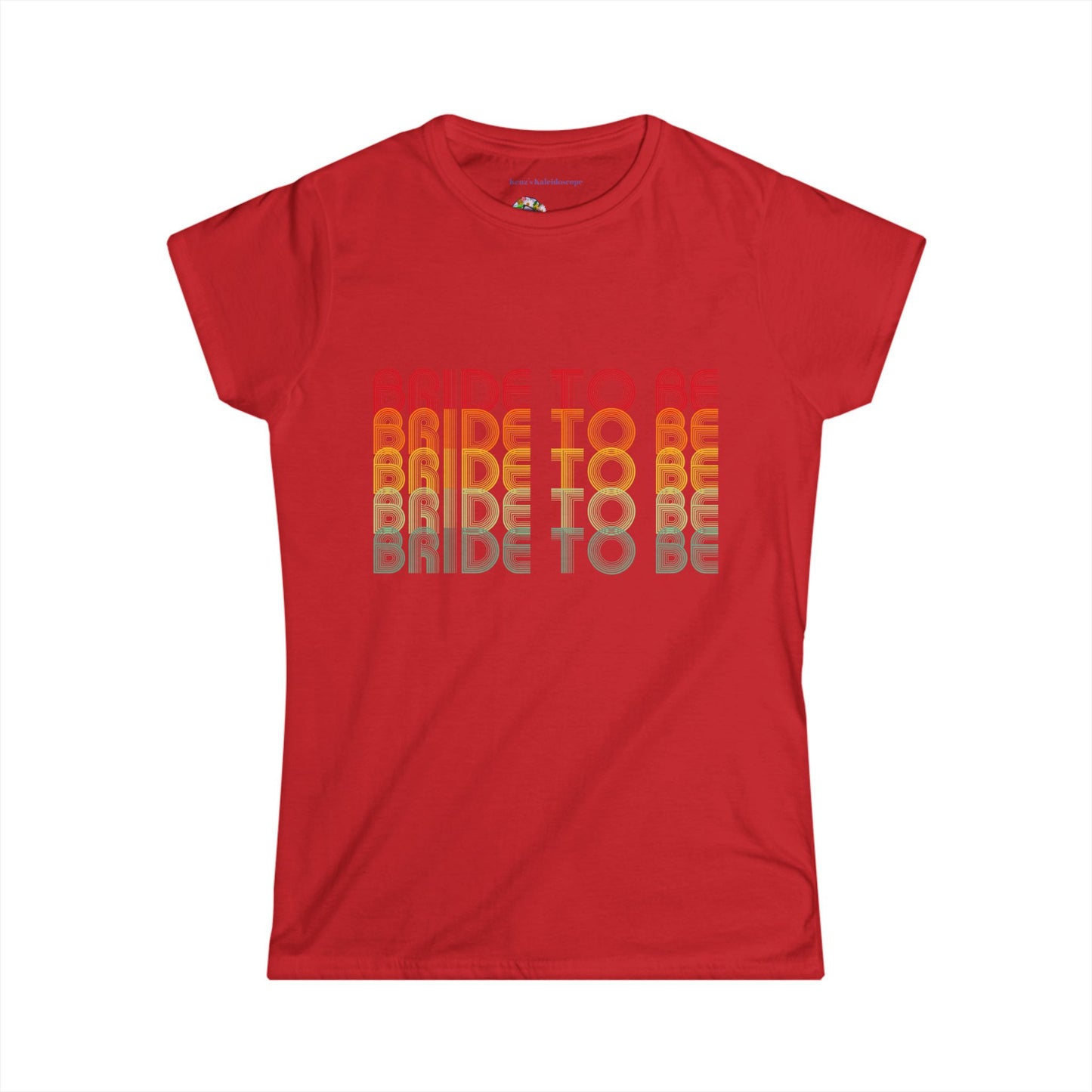 Bride to Be Retro Fade Engagement Party Bachelorette Party, S-2XL, Women's Softstyle Tee