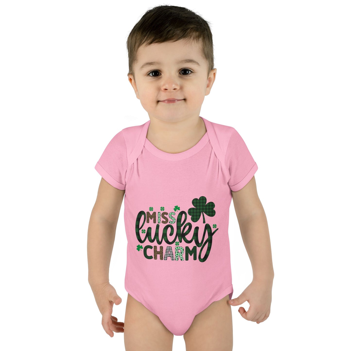 Miss Lucky Charm Infant Onesie Baby Rib Bodysuit
