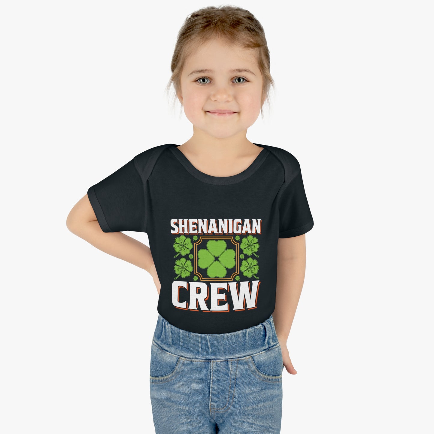 St Patricks Day Matching Family Shenanigans Crew Infant Baby Rib Bodysuit