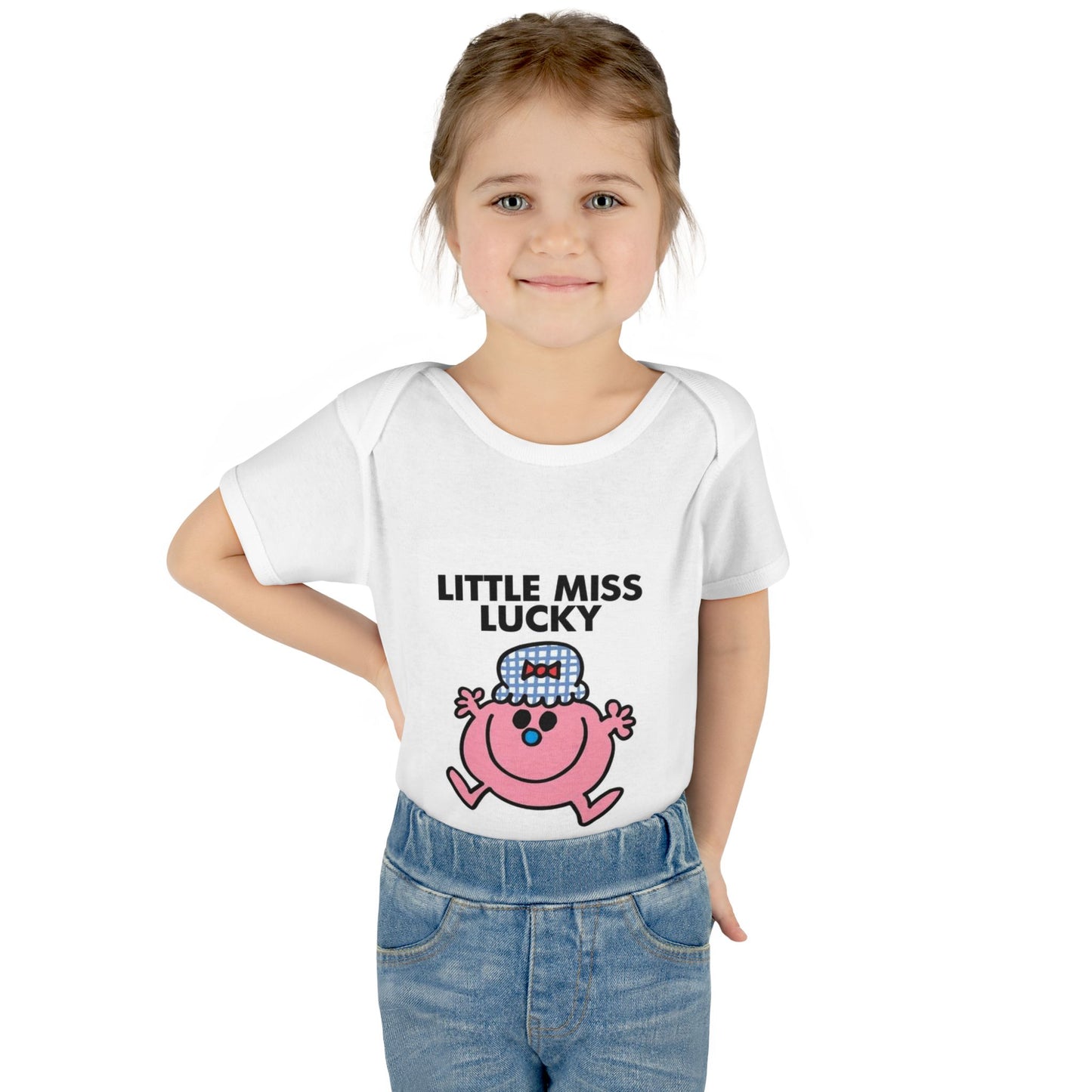 Little Miss Lucky St Patricks Day Infant Onesie Baby Rib Bodysuit