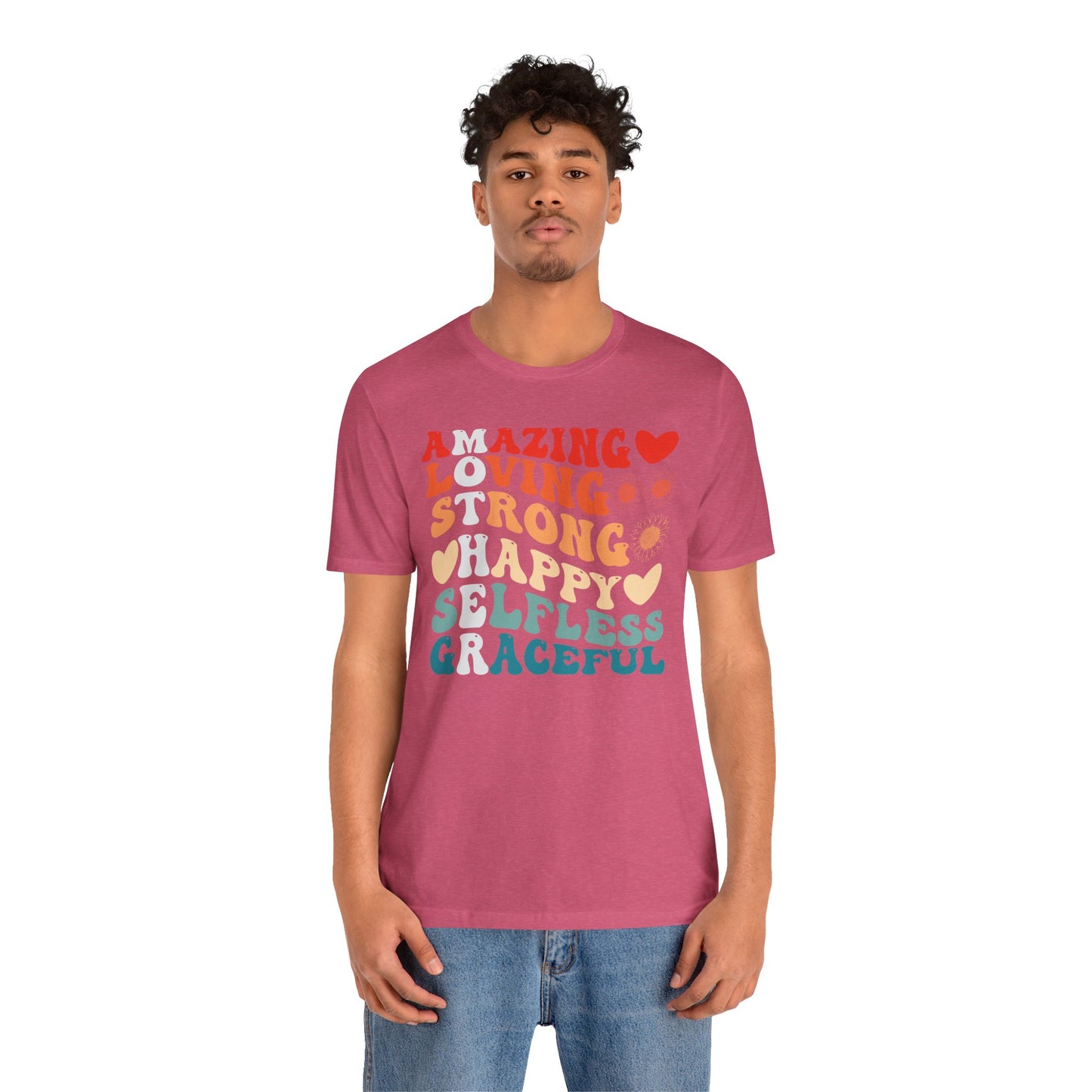 Mother's Day, Amazing Mother, XS-3XL, Unisex Jersey Short Sleeve Tee