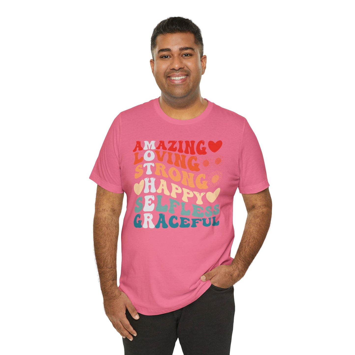 Mother's Day, Amazing Mother, XS-3XL, Unisex Jersey Short Sleeve Tee