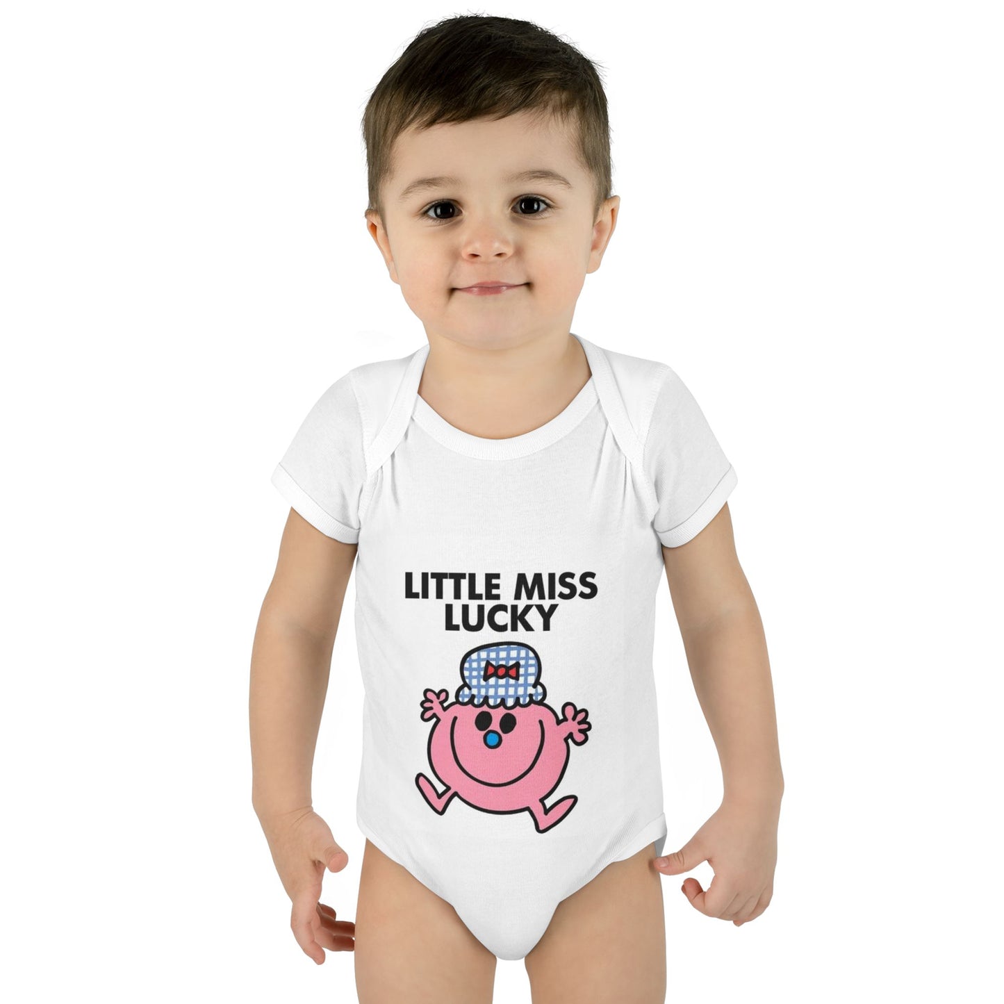 Little Miss Lucky St Patricks Day Infant Onesie Baby Rib Bodysuit