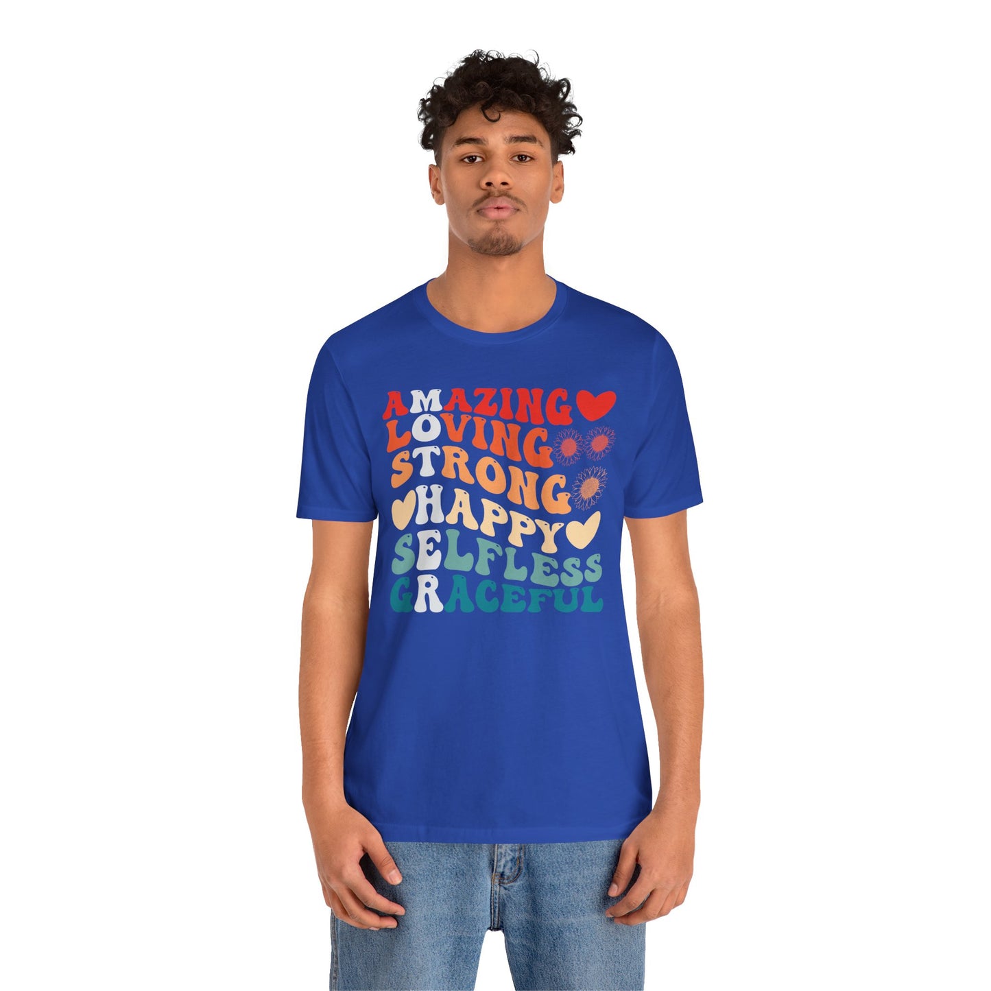 Mother's Day, Amazing Mother, XS-3XL, Unisex Jersey Short Sleeve Tee