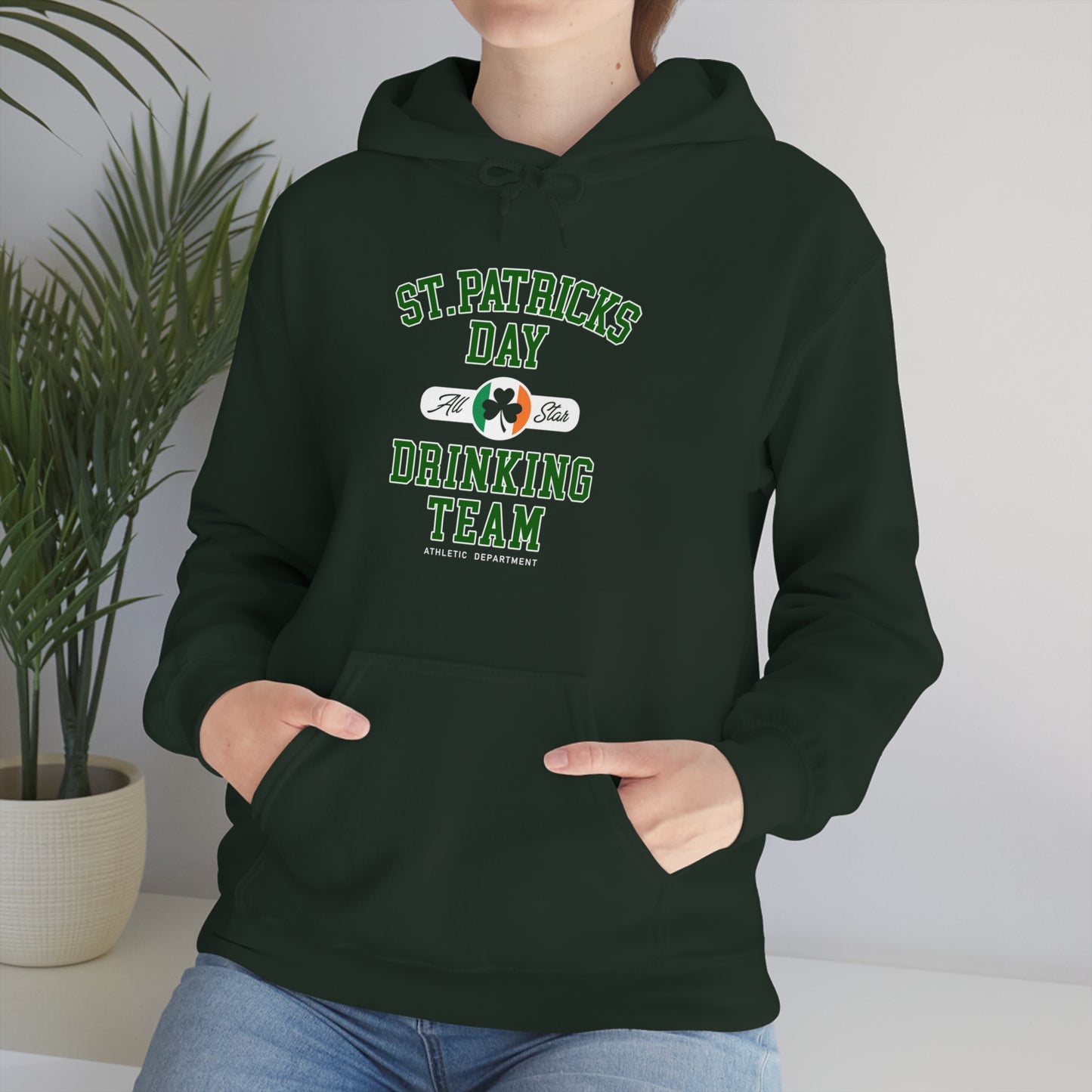 Unisex St Patrick's Day Drinking Team Hooded Sweatshirt