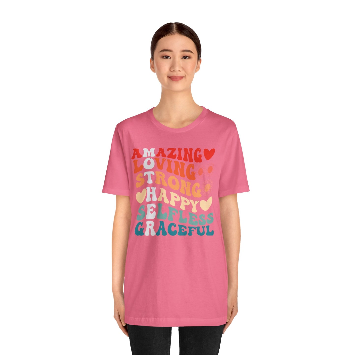 Mother's Day, Amazing Mother, XS-3XL, Unisex Jersey Short Sleeve Tee