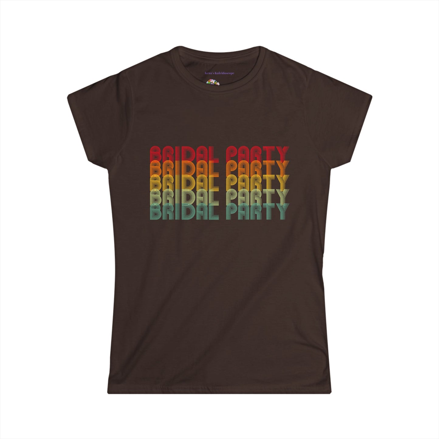 Bridal Party Retro Fade Bachelorette Party Engagement Party, S-2XL, Women's Softstyle Tee