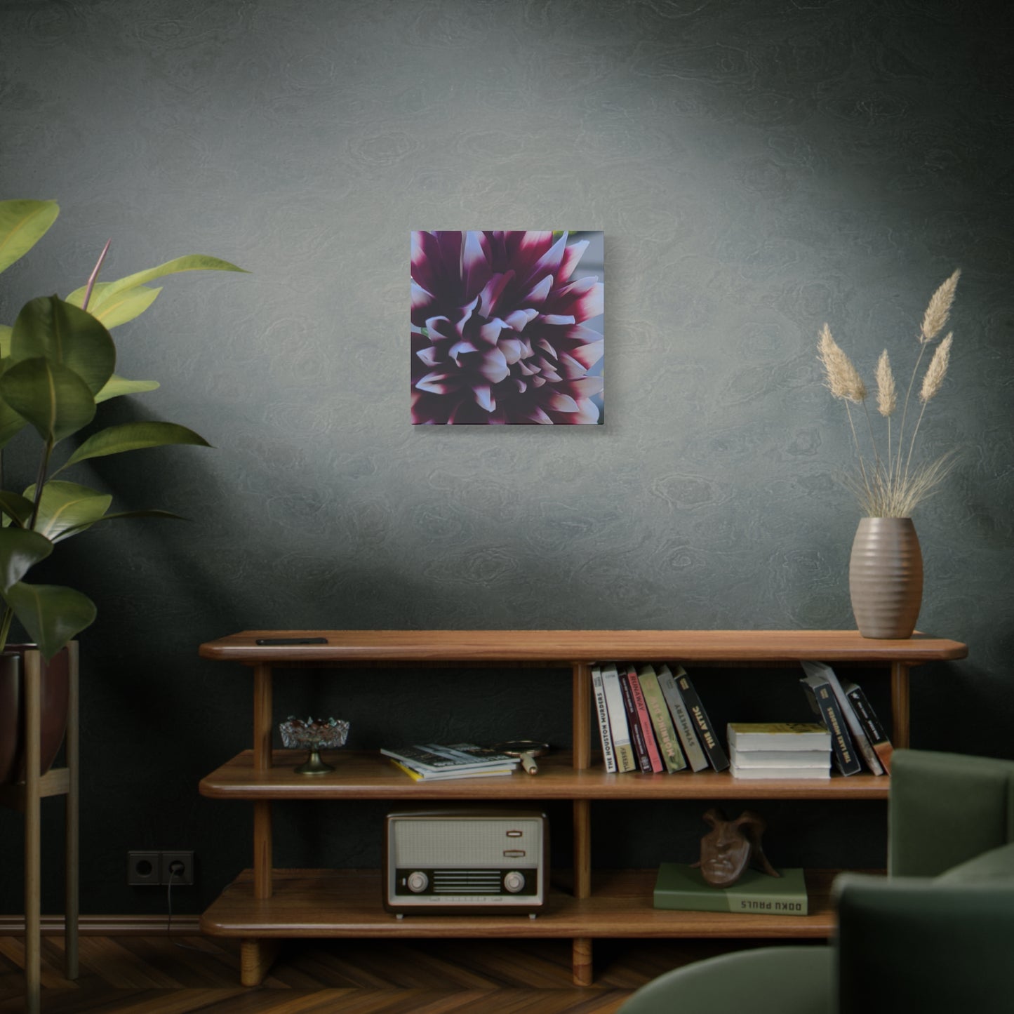 Hopelessly Devoted To Dahlias, Matte Canvas, Stretched, 1.25"