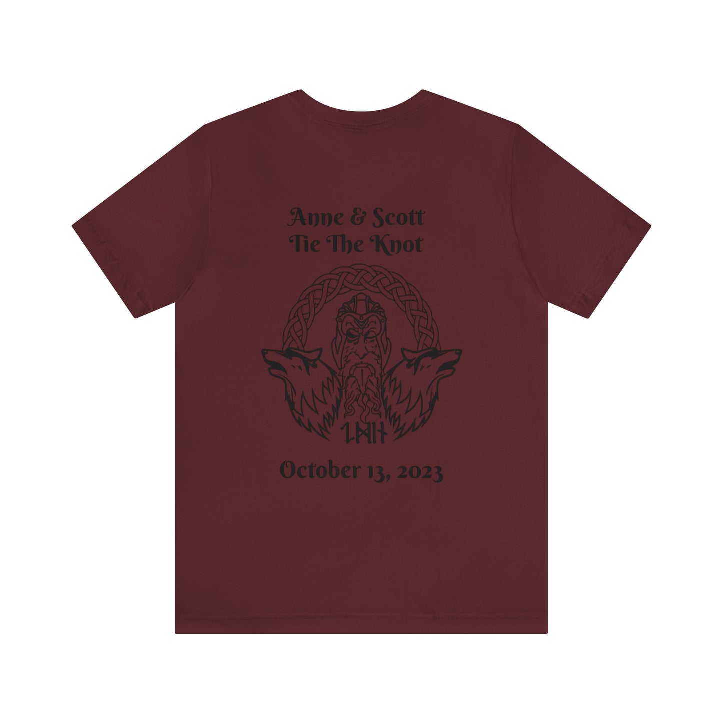 Anne and Scott, Maid of Honor, Valkyrie, Unisex Jersey Short Sleeve Tee