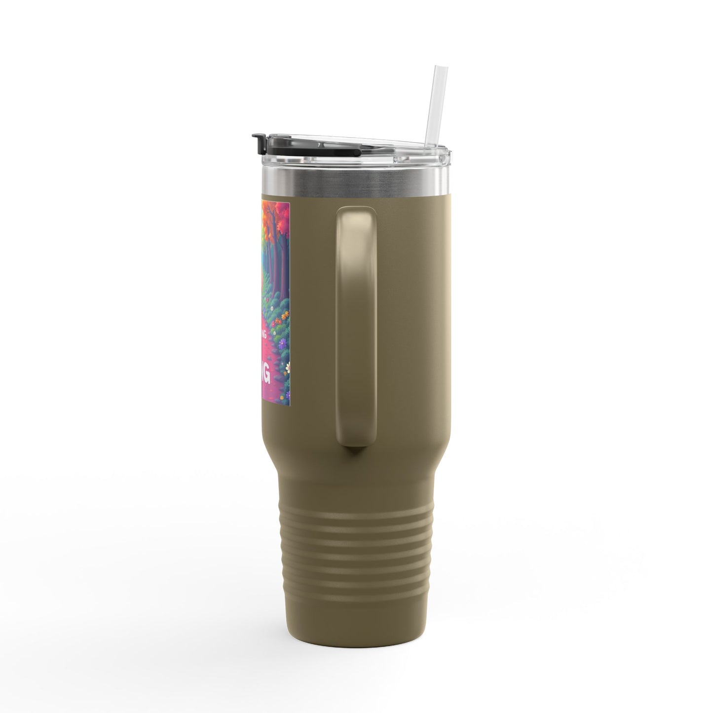 Colorful Insulated Travel Mug - 40oz | Perfect for Road Trips, Coffee Lovers, Gifts, Picnics, Adventurers