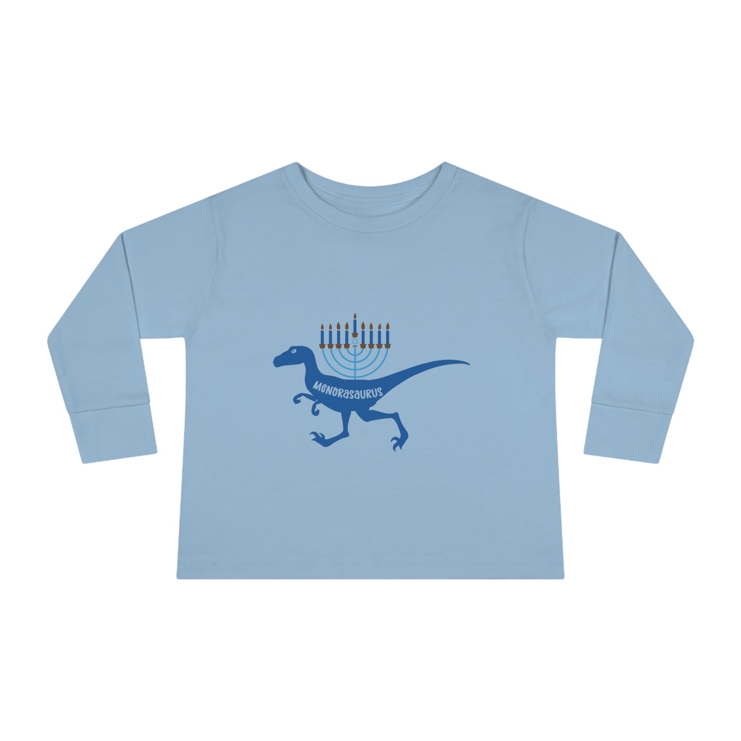 Menorahsaurus holidayToddler Long Sleeve Tee
