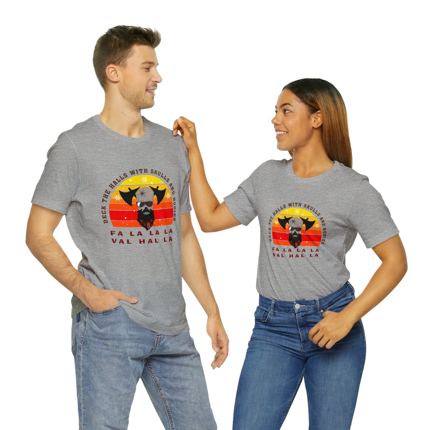 Viking Christmas Fa La La Valhalla Holiday Unisex Jersey Short Sleeve Tee